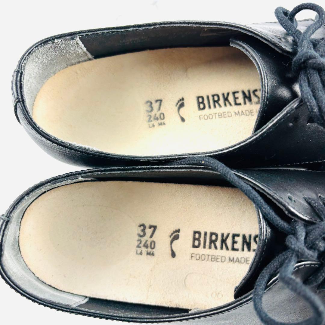 BIRKENSTOCK ソーンダース 革靴 本革 ブラック 黒 24.0