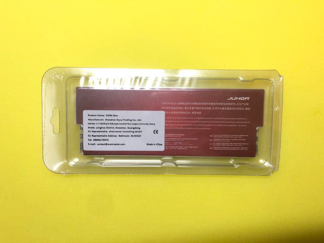 【新品/RGB】JUHOR DDR4-3600 16GB