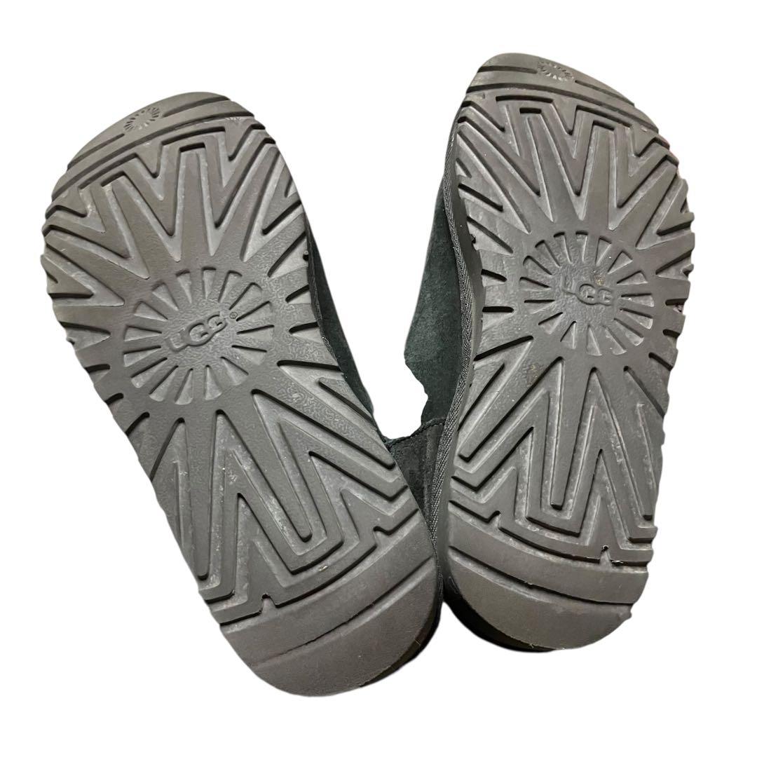 UGG リボン付きムートンブーツ 黒 25cm 正規品