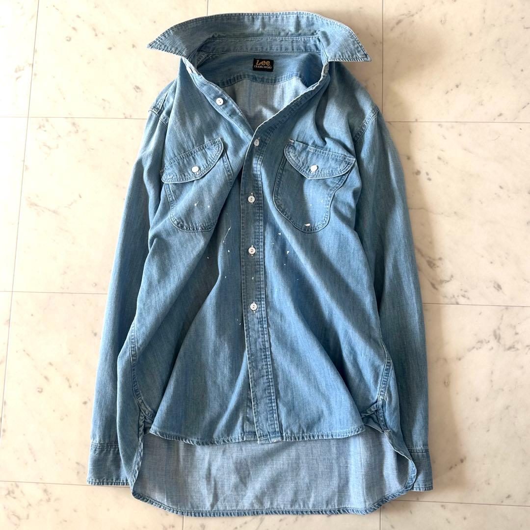 極美品♪ LEE別注 フレームワーク ヴィンテージ ライク デニムシャツ 近年