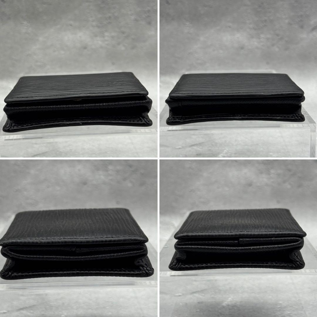 【美品】ルイヴィトン　ポルトモネ・ボワット　ノワール　ケース　黒　エピ