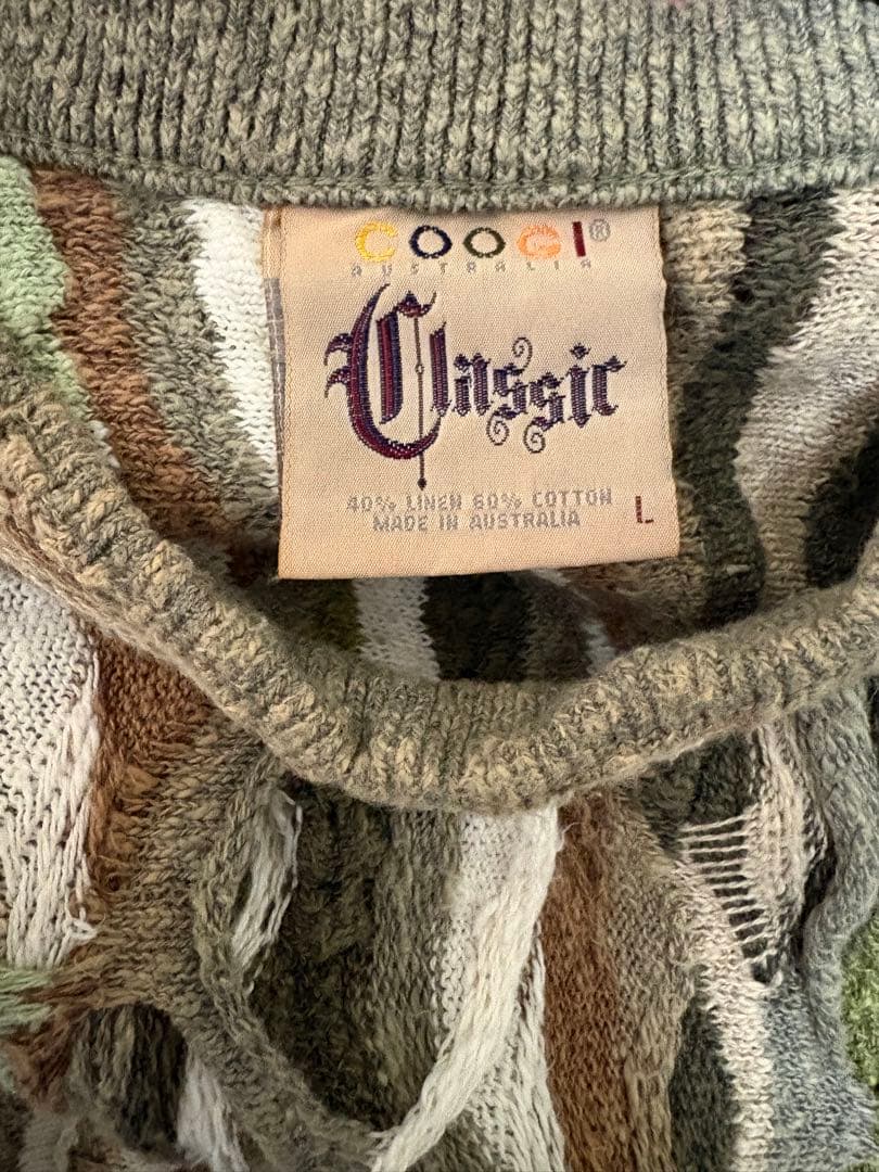 a*o様 Coogi ニットセーター Lサイズ グリーン系