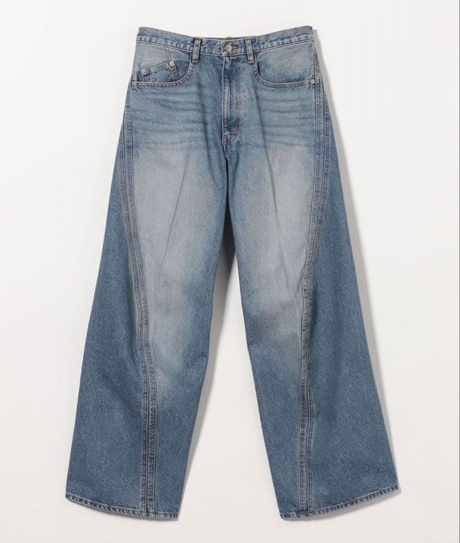 パンツ NVRFRGT 3D TWIST WIDE LEG JEANS
