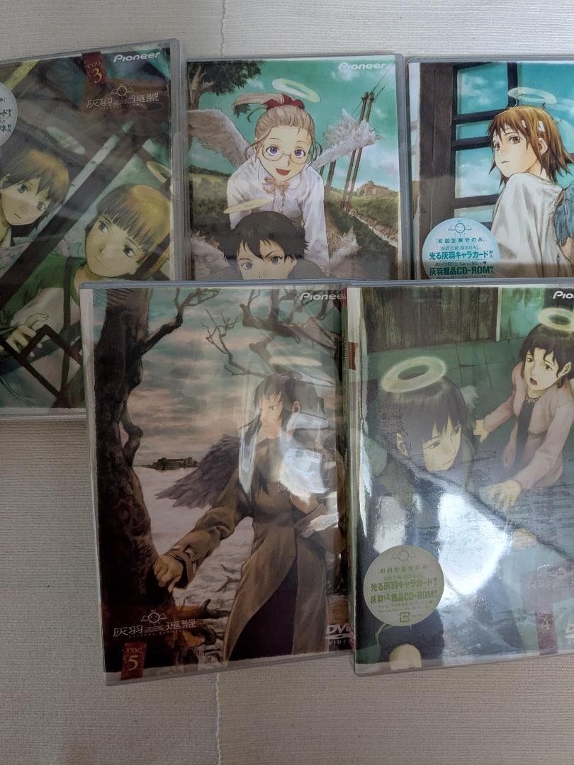 ディスク未開封　灰羽連盟 初回限定版 DVD 全巻セット BOX 灰羽手帳付