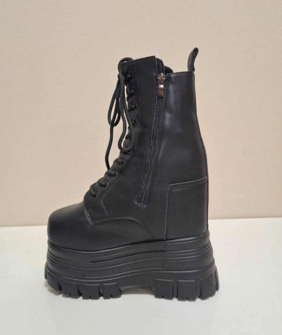 22cmup シークレットシューズ 厚底 ブーツ