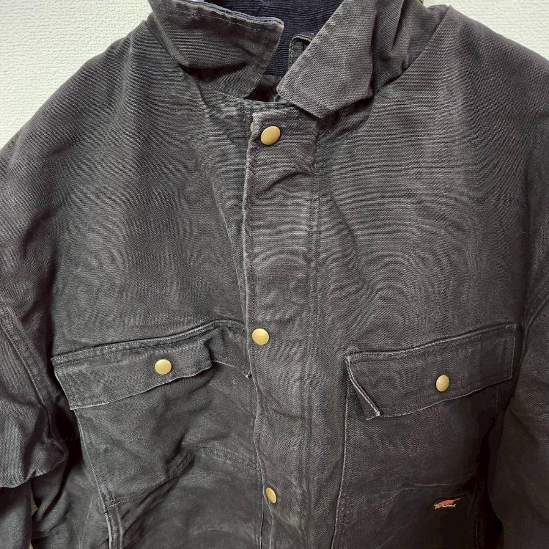 z61 【RED WING】キルティングダックジャケット（メンズ2XL）ブラック