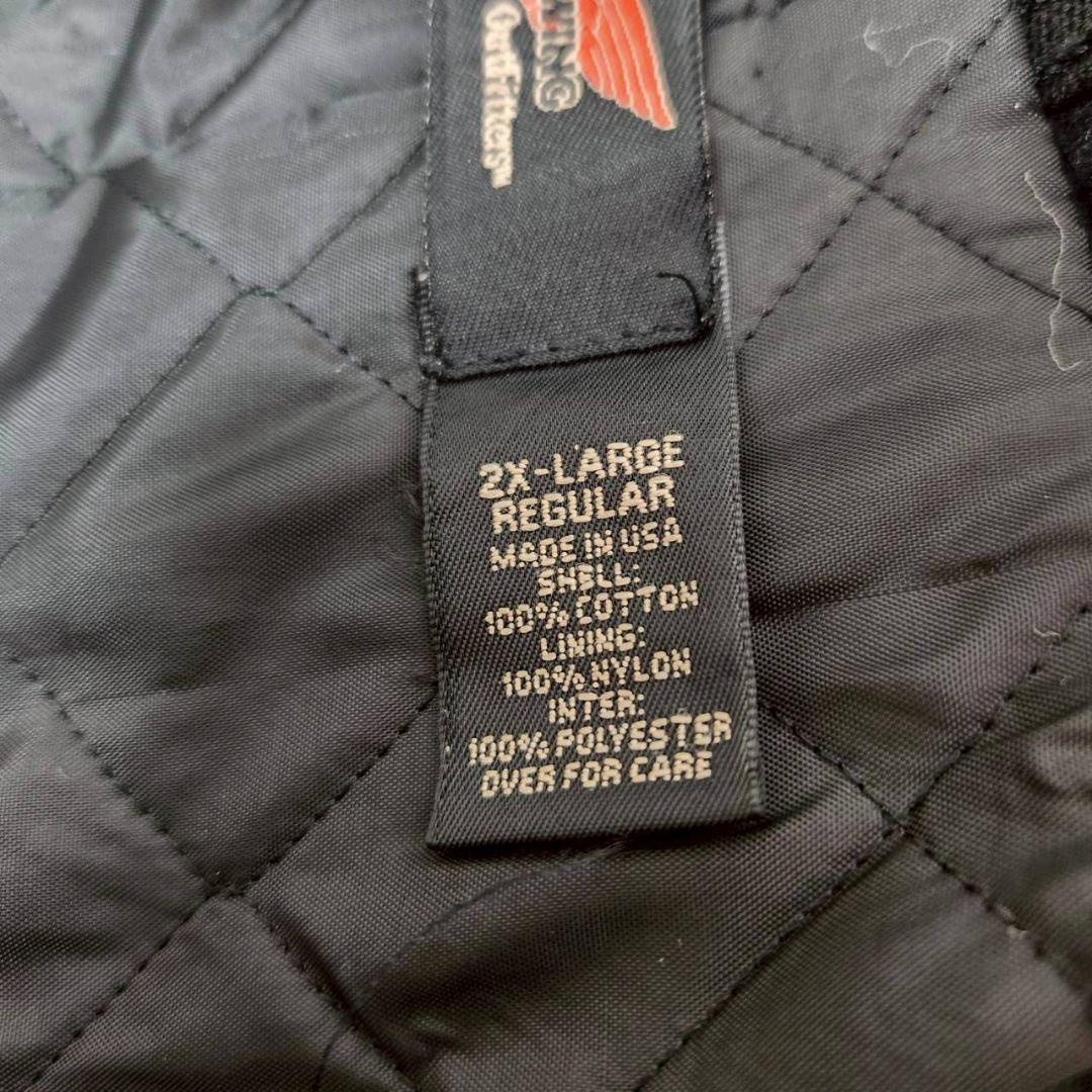 z61 【RED WING】キルティングダックジャケット（メンズ2XL）ブラック