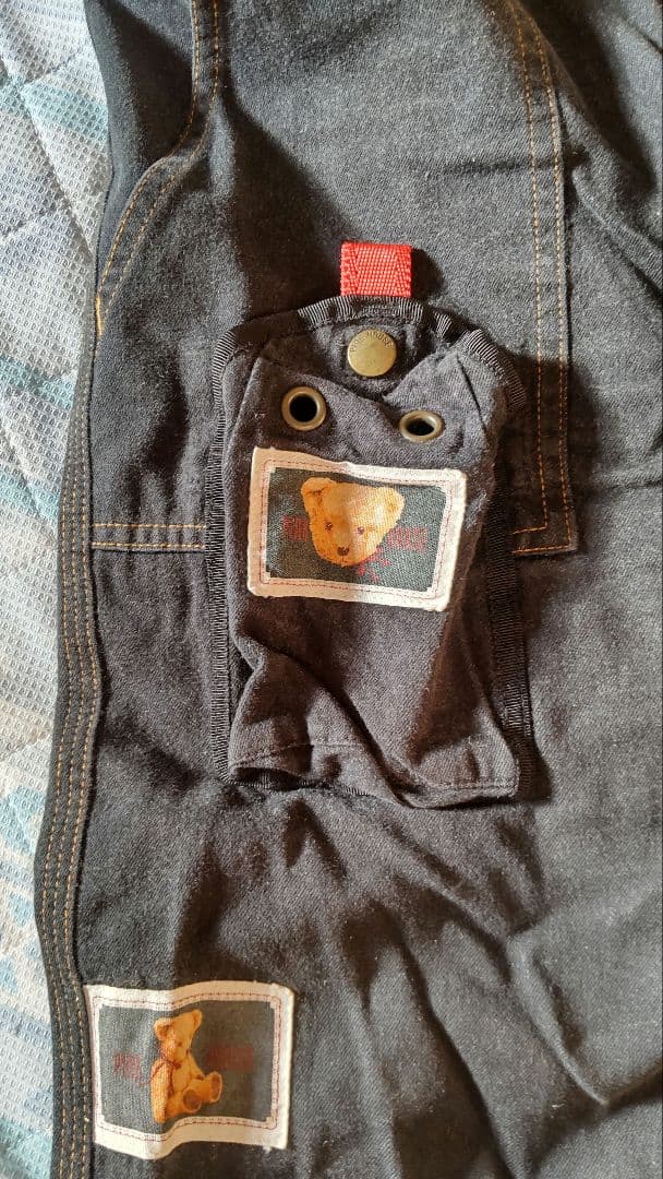 ピンクハウス クマさん 刺繍&ワッペン デニム パンツ レア pinkhouse