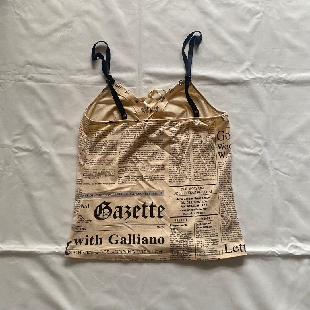 【John Galliano】Newspaper Camisole