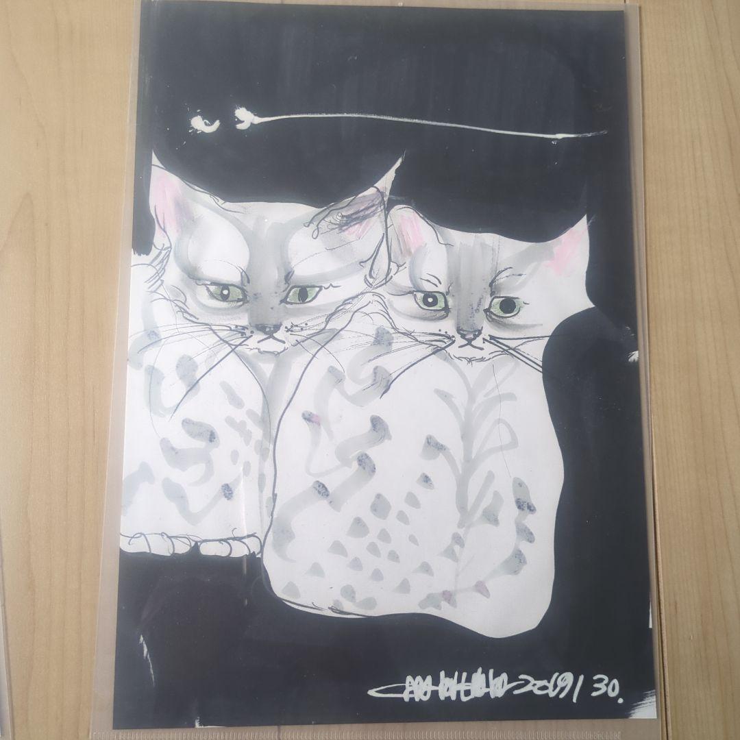 木原千春 ５分間ドローイング ２枚