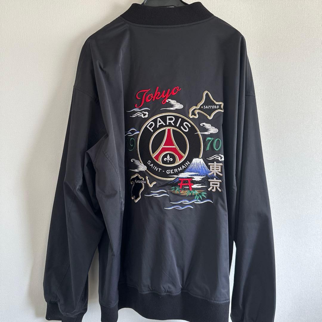 最終値下げPSG 東京刺繍 スタジアムジャケット ブラック