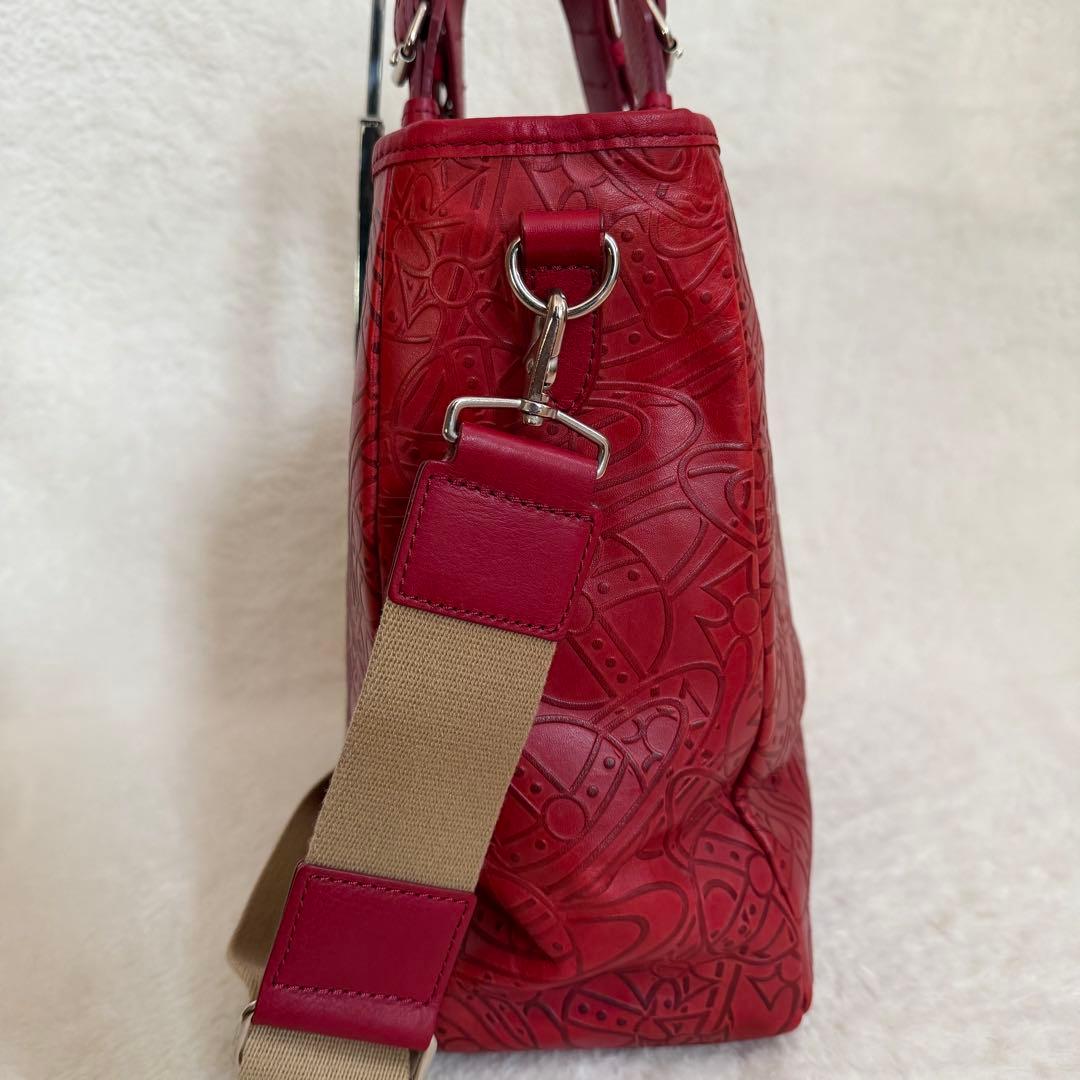 ヴィヴィアンウエストウッド アーサー　2wayトートバッグ ORB オーブ　赤