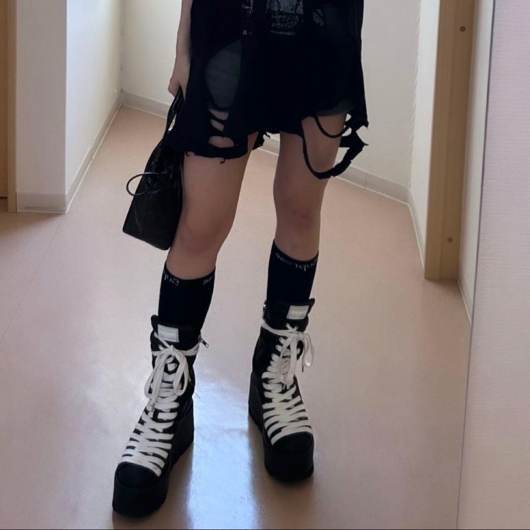 靴 yelloshoes NERO SHORT BOOTS