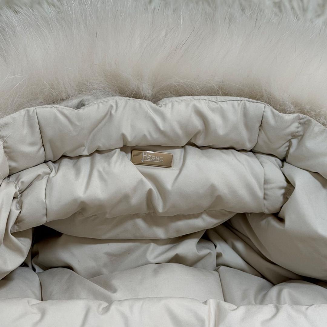 17662✨ヘルノ 44 LL ポーラーテック ファー ロングダウンジャケット