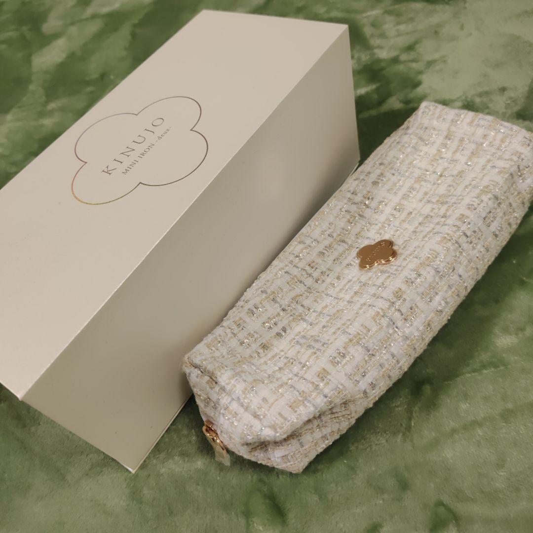 KINUJO ミニアイロン ホワイト　海外対応　deuxKM001 キヌジョ