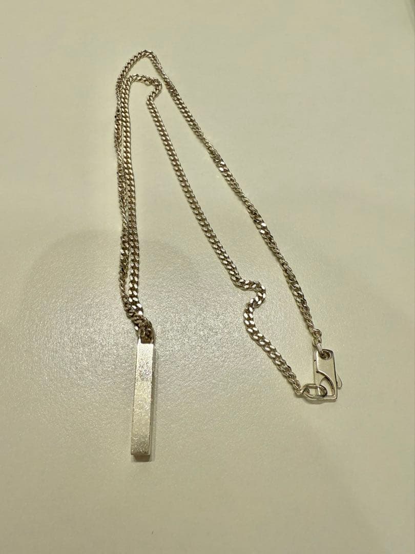 GUCCI シルバー バー ネックレス
