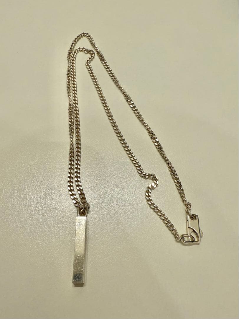 GUCCI シルバー バー ネックレス