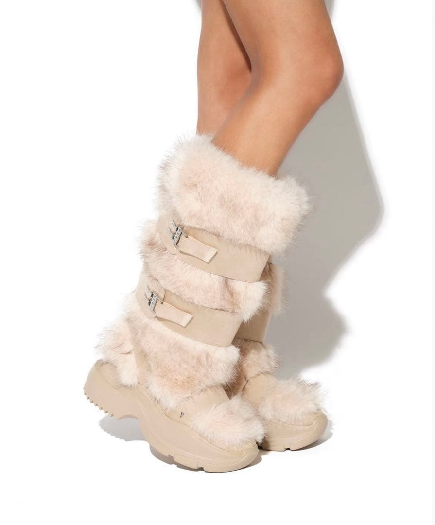 YELLO ファーブーツ(ロング)