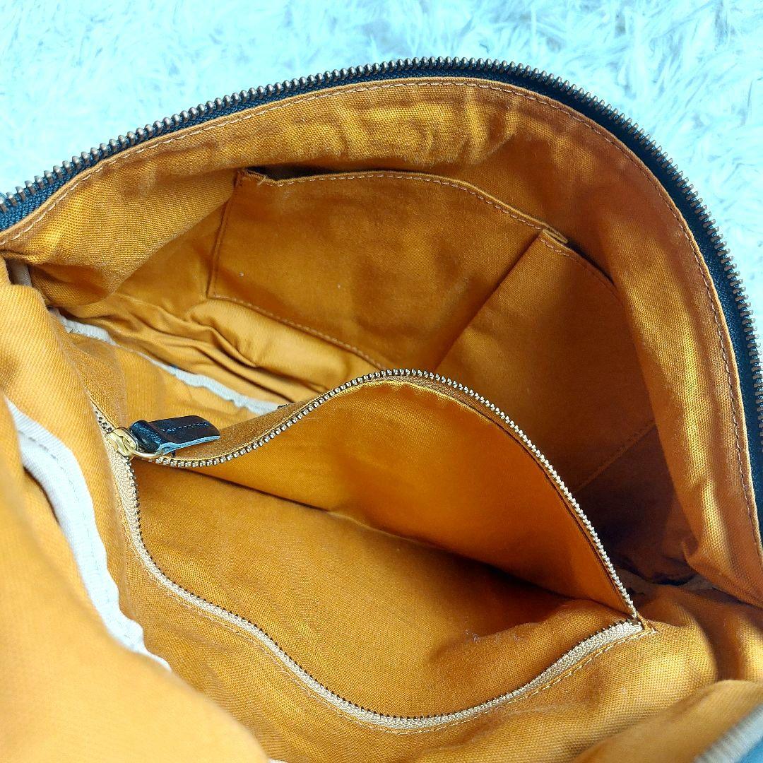 極美品 CLEDRAN シボ革 オールレザーバイカラー ショルダーボディバッグ