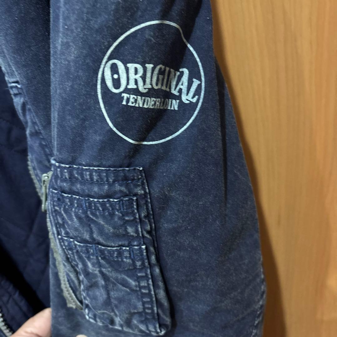 【美品】テンダーロイン　acid ma-1 ネイビー　M JKT ジャケ