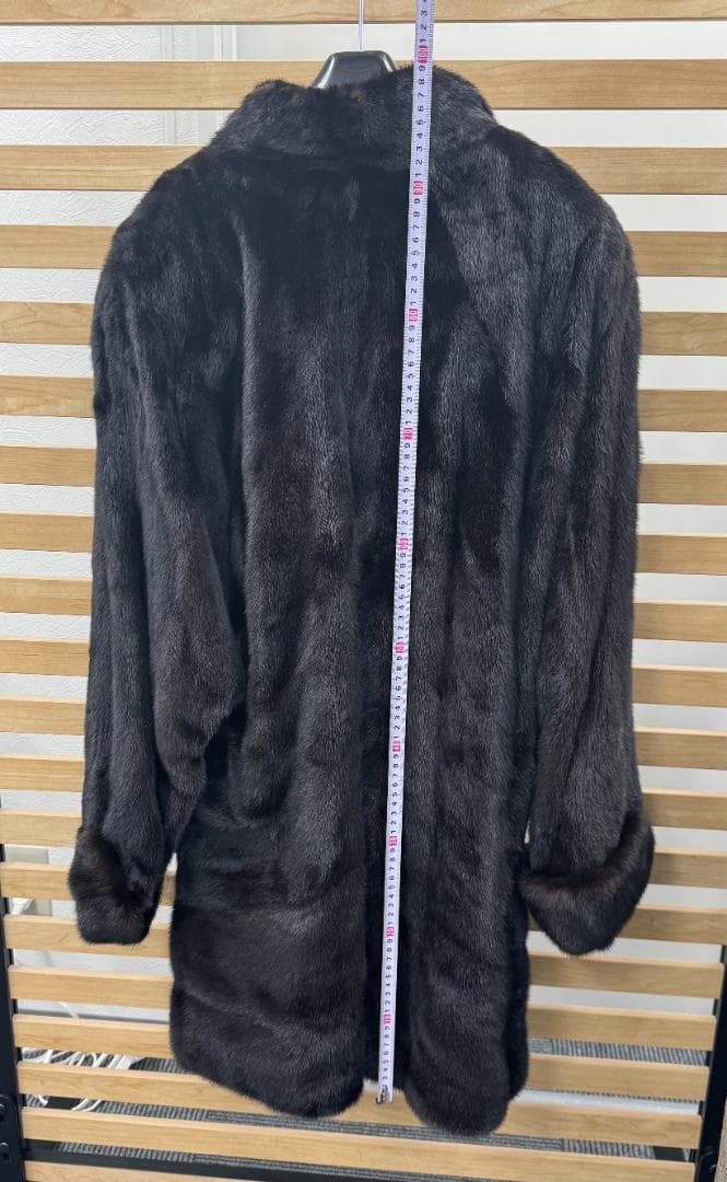 セリーヌ CELINE 毛皮コート こげ茶 ミンク レディース