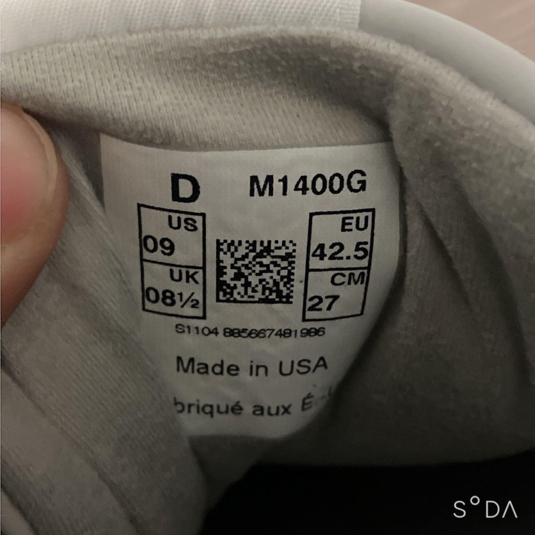 【クロ】ニューバランス M1400G（グレー） 27cm（プー175）