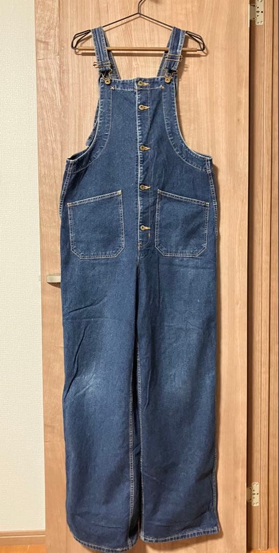 アメリカニーノ デニムオーバーオール　デッキパンツ　サロペット　つなぎ