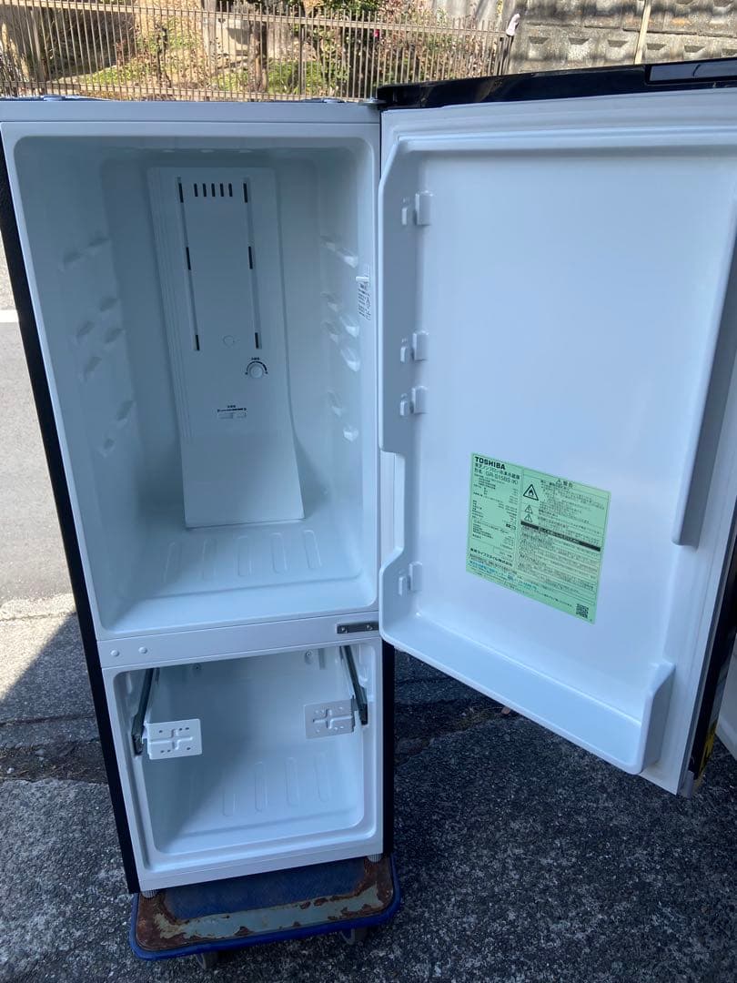 T398 TOSHIBA 2021年製 153L 冷蔵庫 ブラック