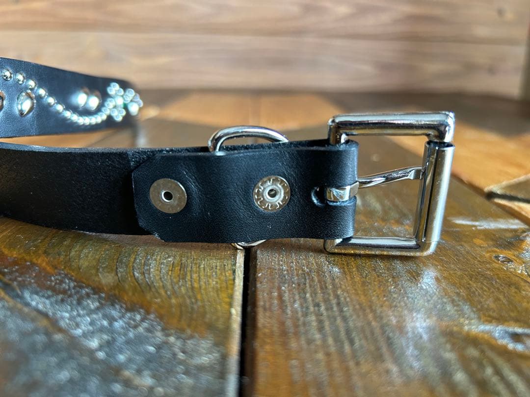 スタッズナローベルト22mm幅　ダブルリーフhtcナロー好き