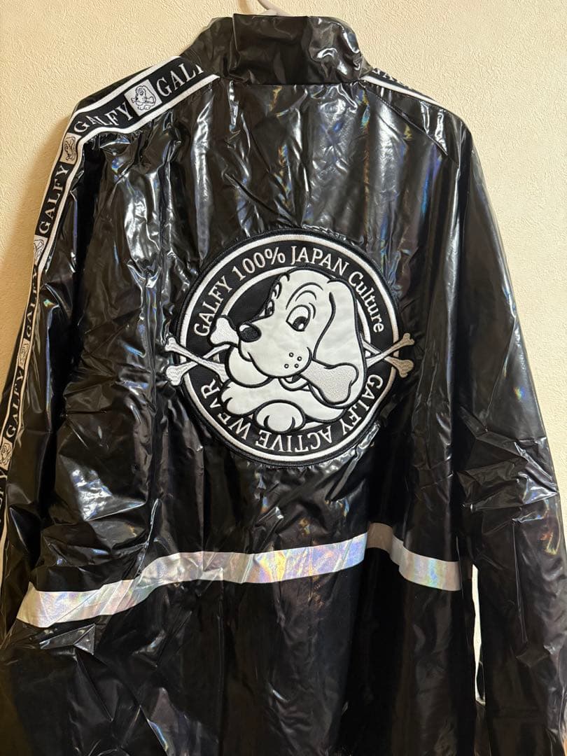 ♥ GALFY ♥ タグ付き 賛否両論 ナイロン 上下 セットアップ 光沢 ♥