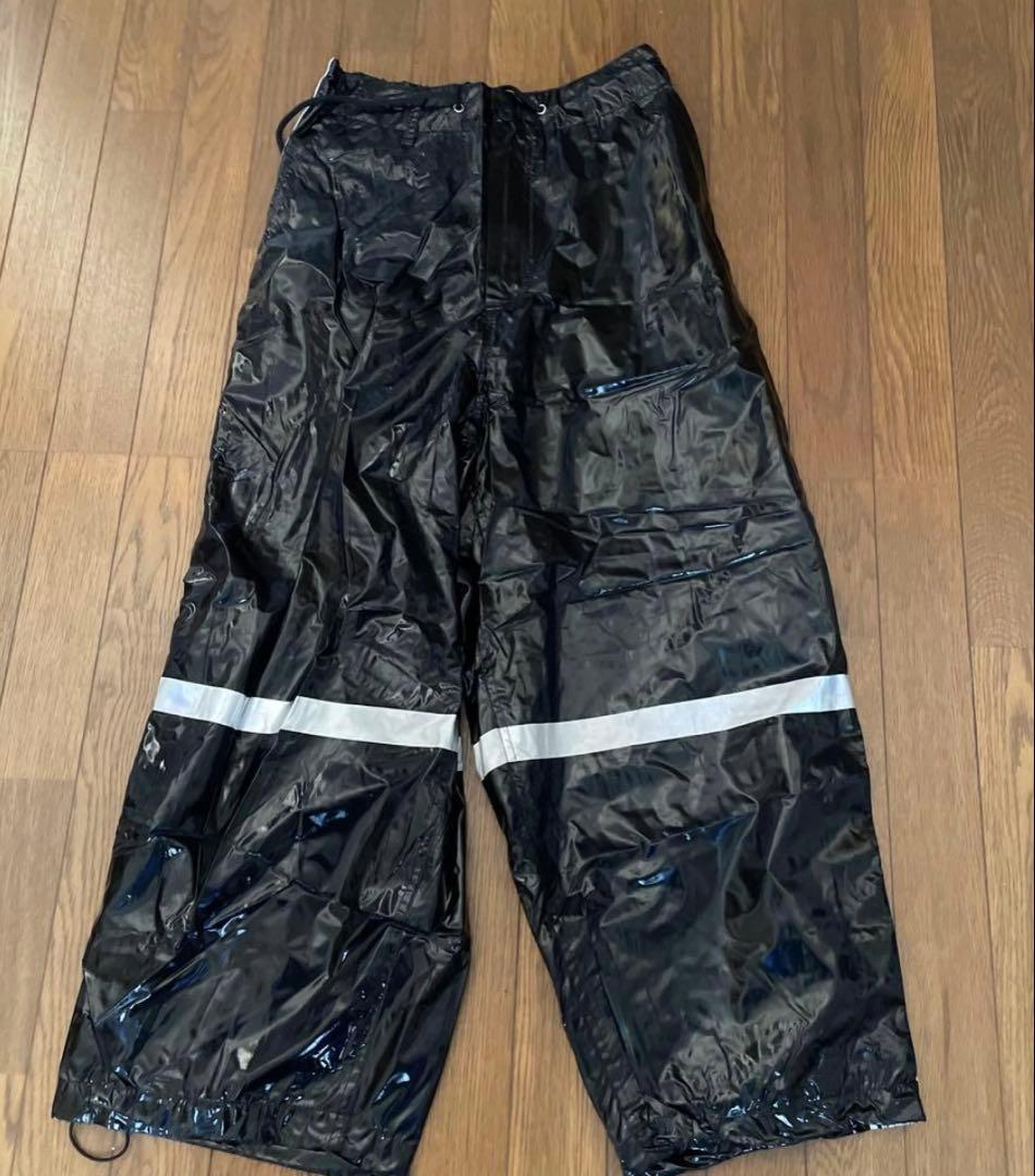 ♥ GALFY ♥ タグ付き 賛否両論 ナイロン 上下 セットアップ 光沢 ♥