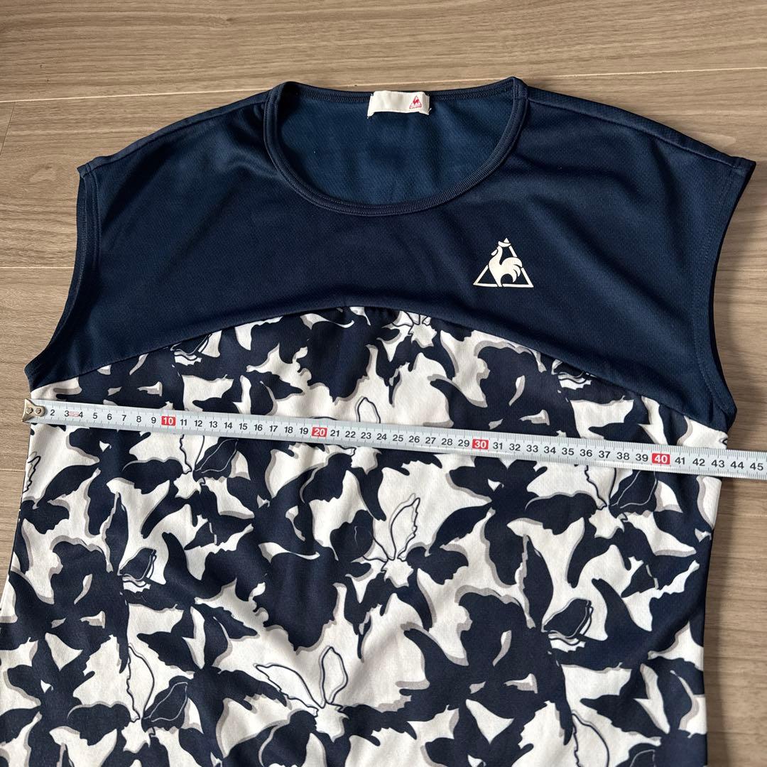 ルコック レディーステニスウェアセット ネイビー/ホワイト 花柄