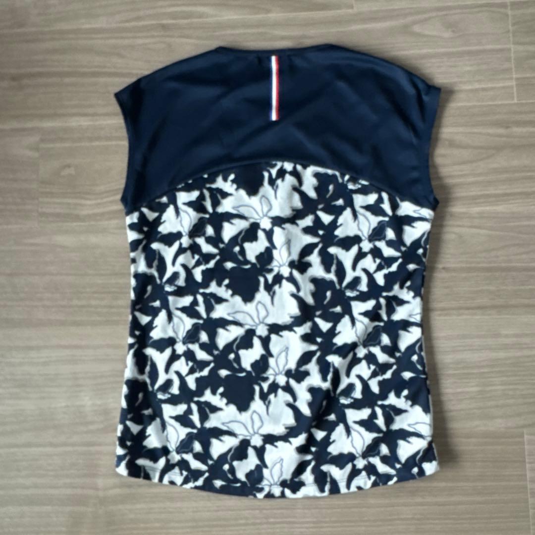 ルコック レディーステニスウェアセット ネイビー/ホワイト 花柄