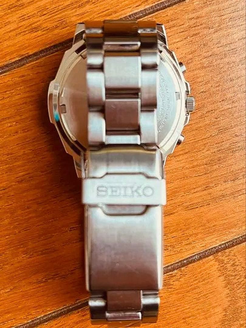 SEIKO クロノグラフ 時計 ブラック