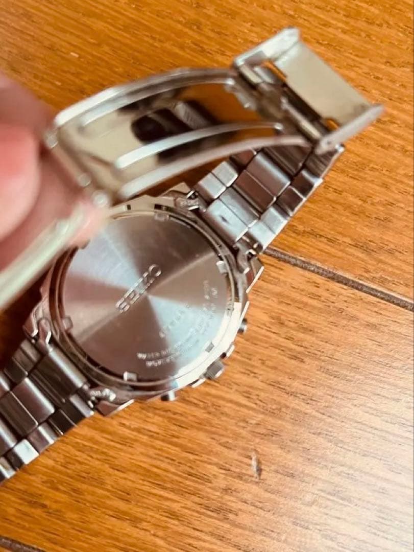 SEIKO クロノグラフ 時計 ブラック