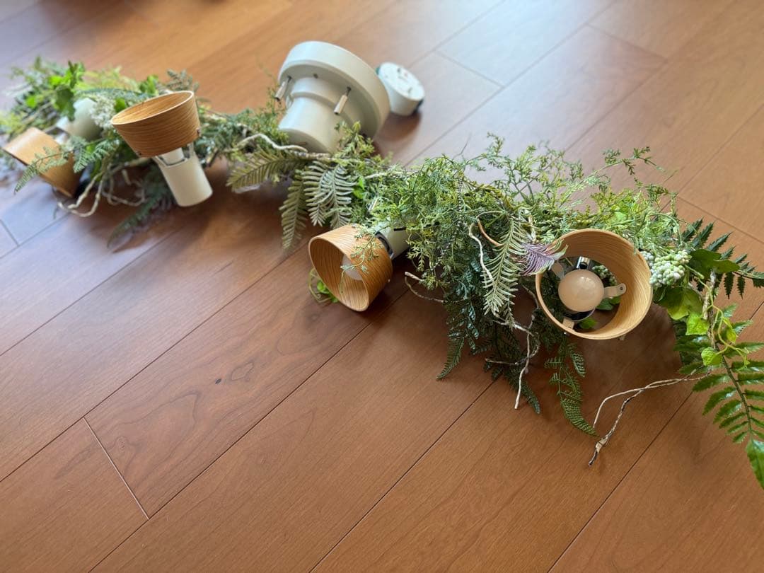 シーリングライト フェイクグリーン付き