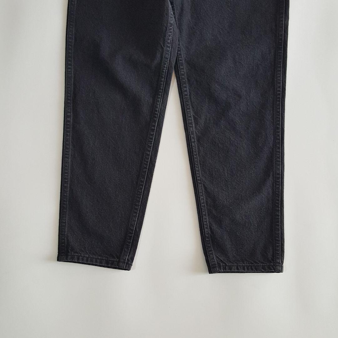 新品 シンゾーン レディース キャロット デニムパンツ ブラック サイズ32