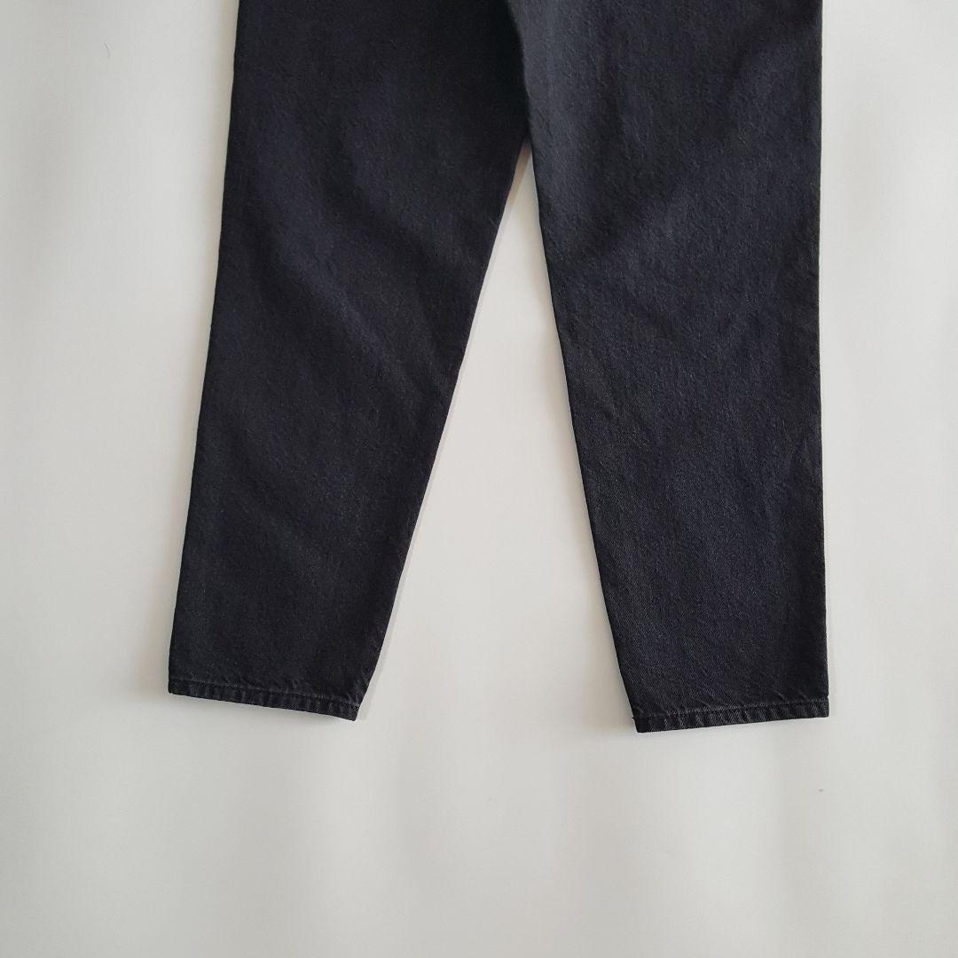 新品 シンゾーン レディース キャロット デニムパンツ ブラック サイズ32