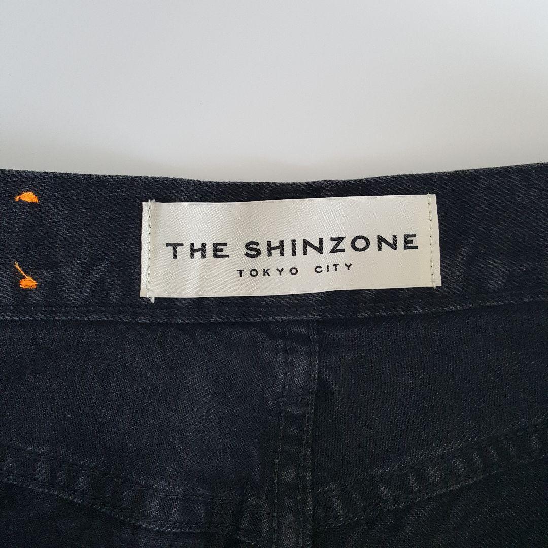 新品 シンゾーン レディース キャロット デニムパンツ ブラック サイズ32