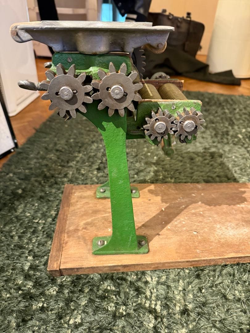 小野式製麺機 手動製麺機 緑色 クラシックデザイン