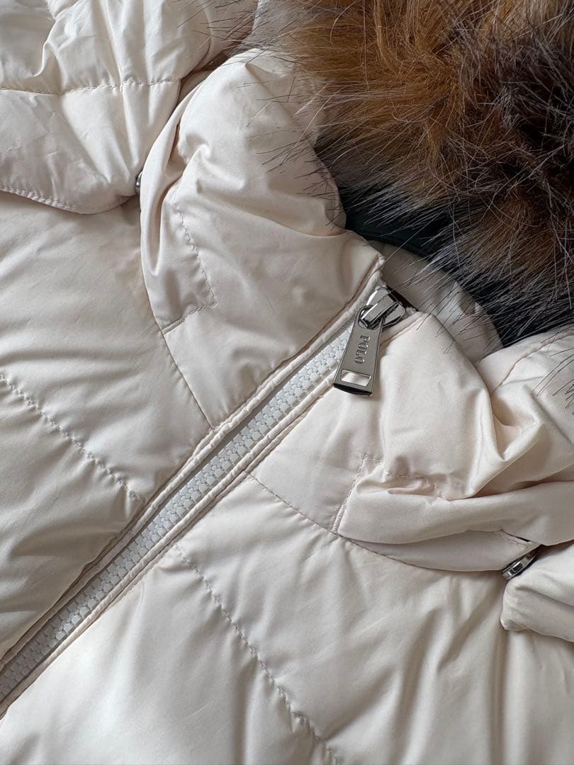 お値下げ❤️美品　ボロラルフローレン　ダウンコート　オフホワイトS〜M