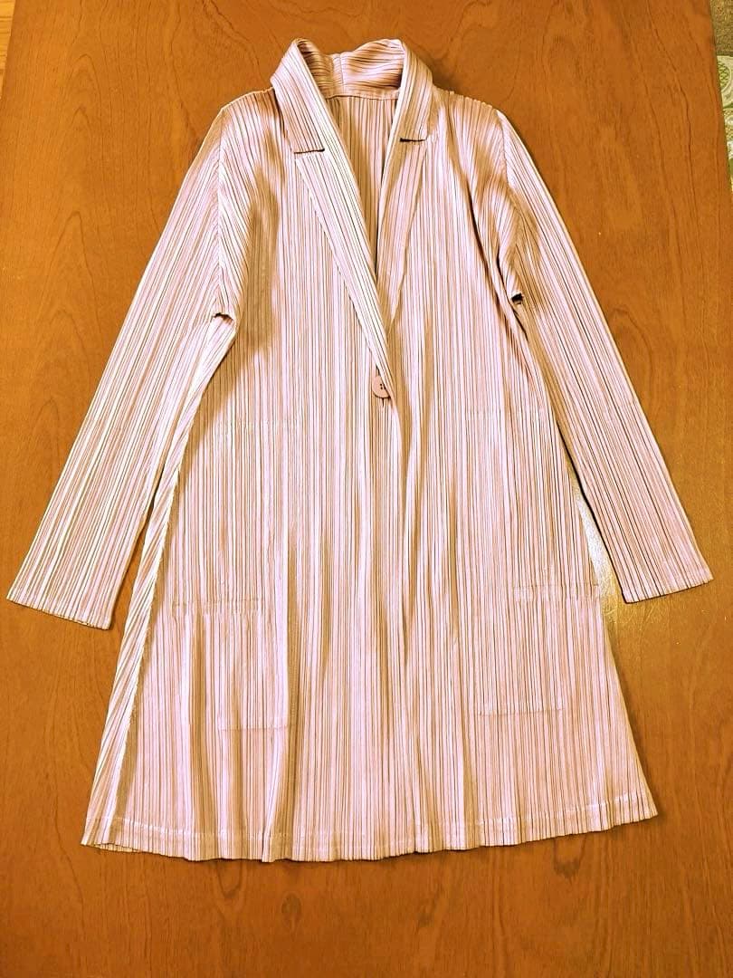 イッセイミヤケ　プリーツプリーズ　ロングカーディガン