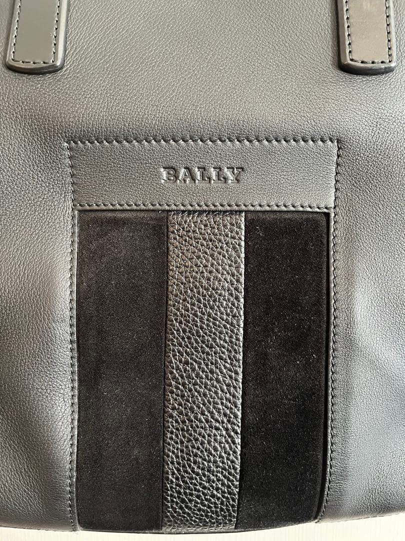 【希少】BALLY レザートートバッグ　ブラック