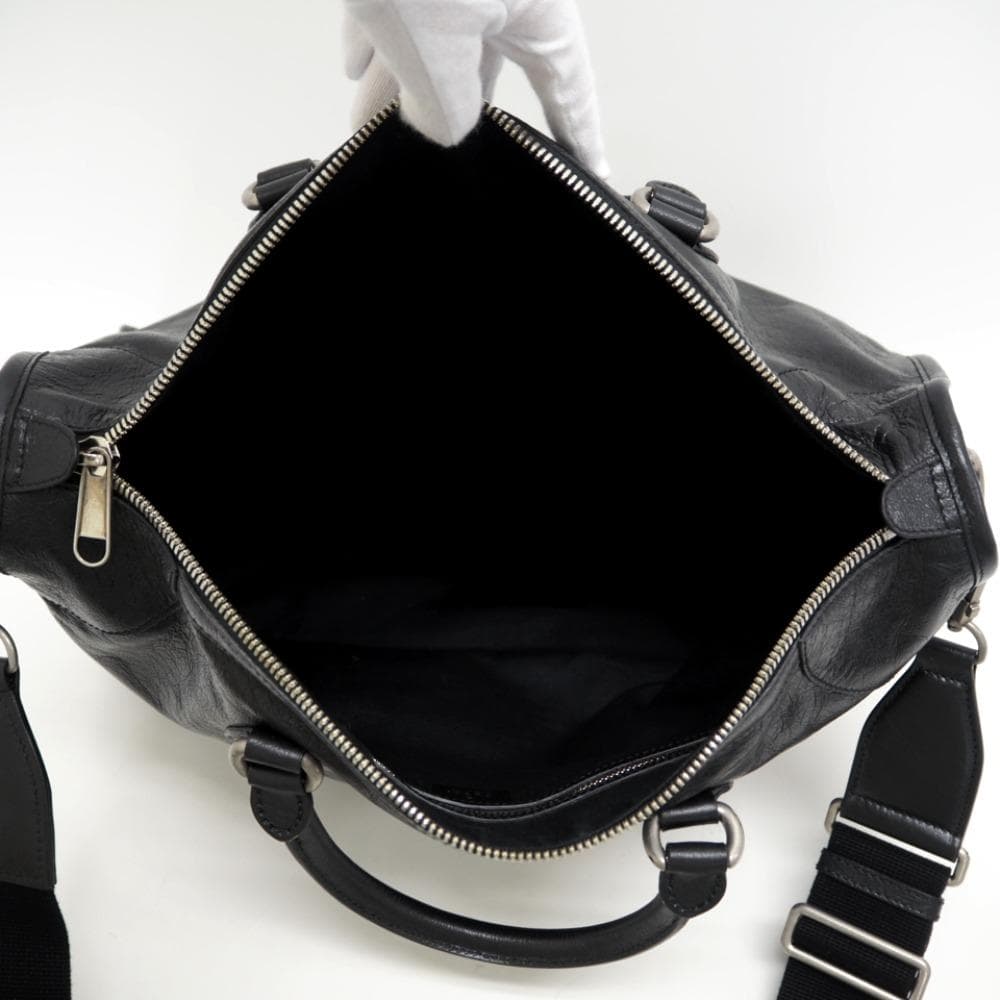 【GUCCI】 レザー2WAY トートバッグ 575820 ブラック