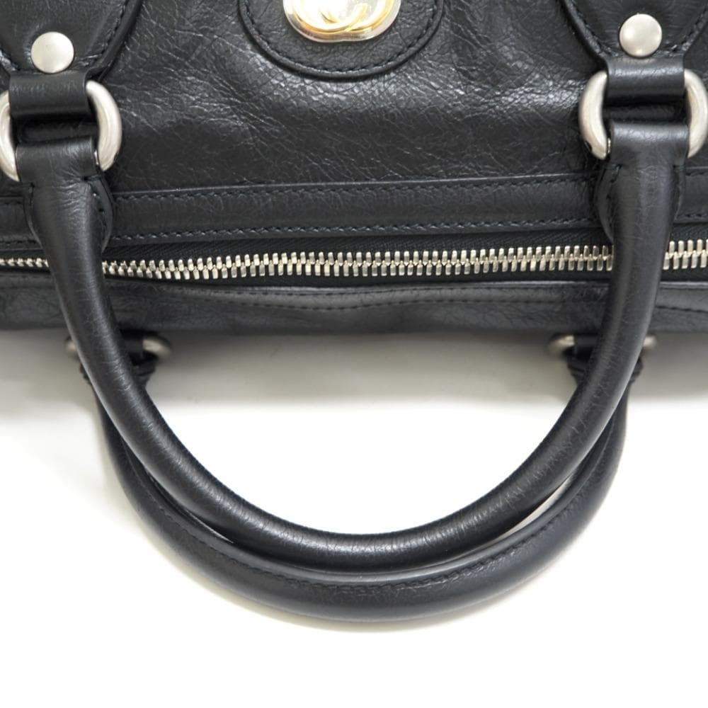 【GUCCI】 レザー2WAY トートバッグ 575820 ブラック