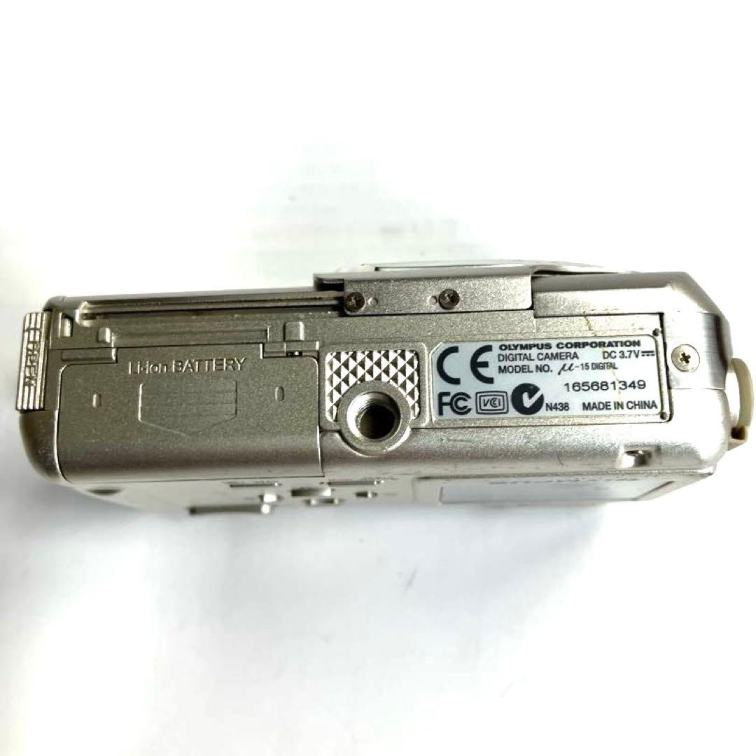 OLYMPUS μー15 コンパクトデジタルカメラ シルバー