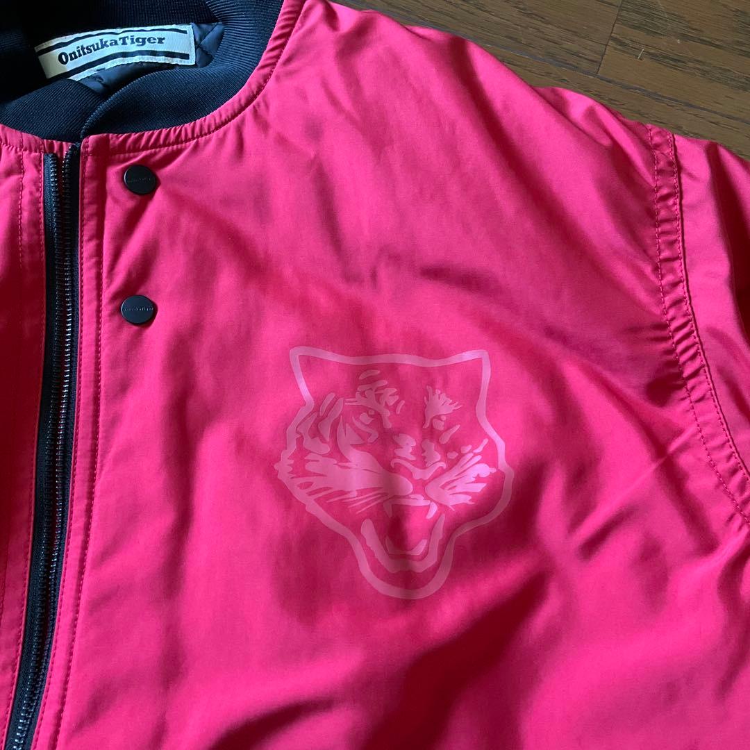 Onitsuka Tiger 赤 ブルゾン 虎ロゴ MA-1タイプ