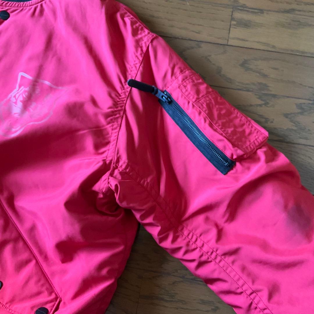 Onitsuka Tiger 赤 ブルゾン 虎ロゴ MA-1タイプ