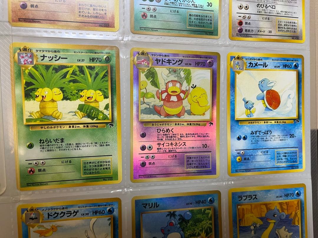 ポケモンカード 旧裏 トロピカルアイランドファイルセット ラフレシア ヤドキング