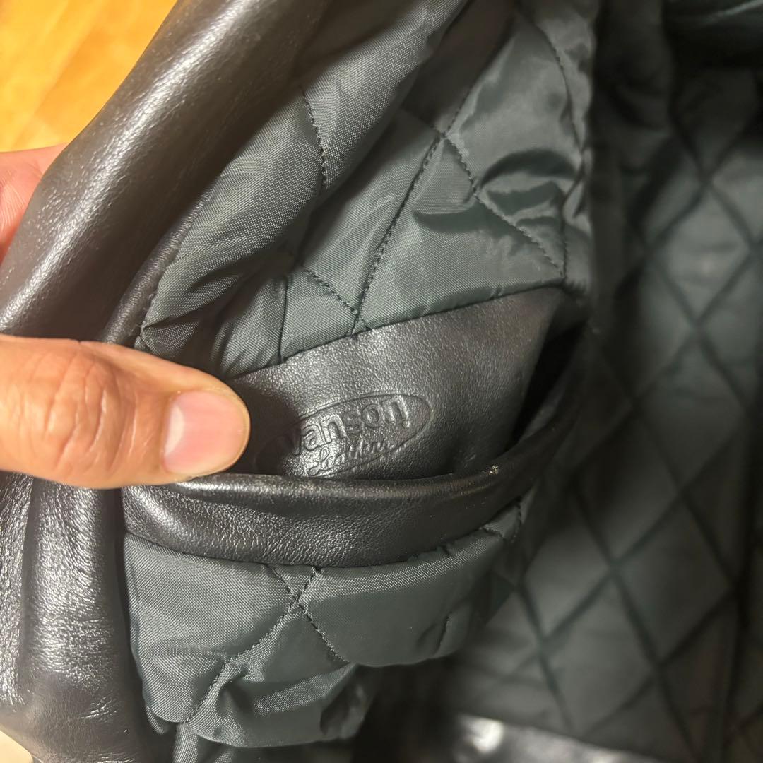 usa製　vanson ボア ダブル　レザー ライダース